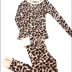 Women’s brown & pink cowgirl pajama set